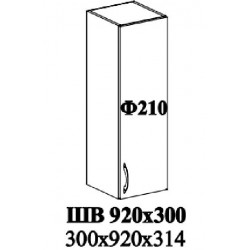 Шкаф верхний 300-920