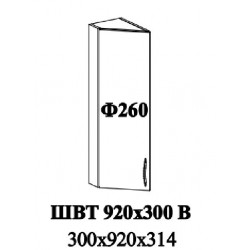 Шкаф верхний торцевой 300-920