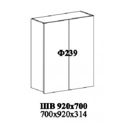 Шкаф верхний (Линии) 700-920