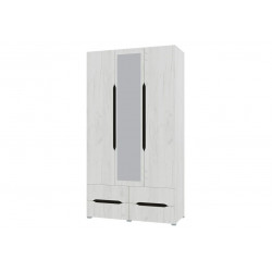 Шкаф Вега 3ств с 4 ящ с зерк (1200х2200х520)