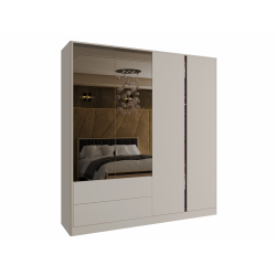 Калипсо №16 Шкаф 4 ств зерк (2200х2200х540)